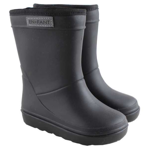 Termočižmy zateplené ovčím rúnom čierne EN*FANT